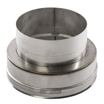 Nerezová redukce s těsněním pro šamotový sopouch tl. 15mm
